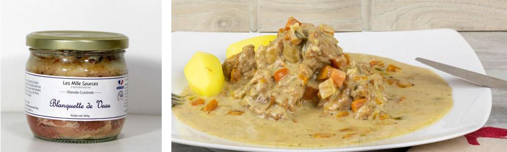 Les Viandes Cuisinées à base de Veau - Les Mille Sources