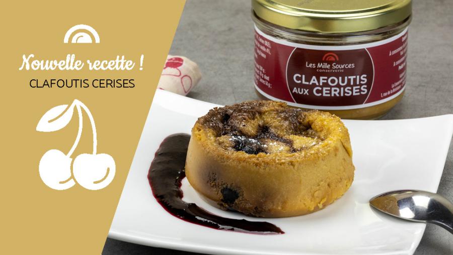 Nouveautés Produits Les Milles Sources : Clafoutis aux Cerises et Clafoutis aux Mirabelles