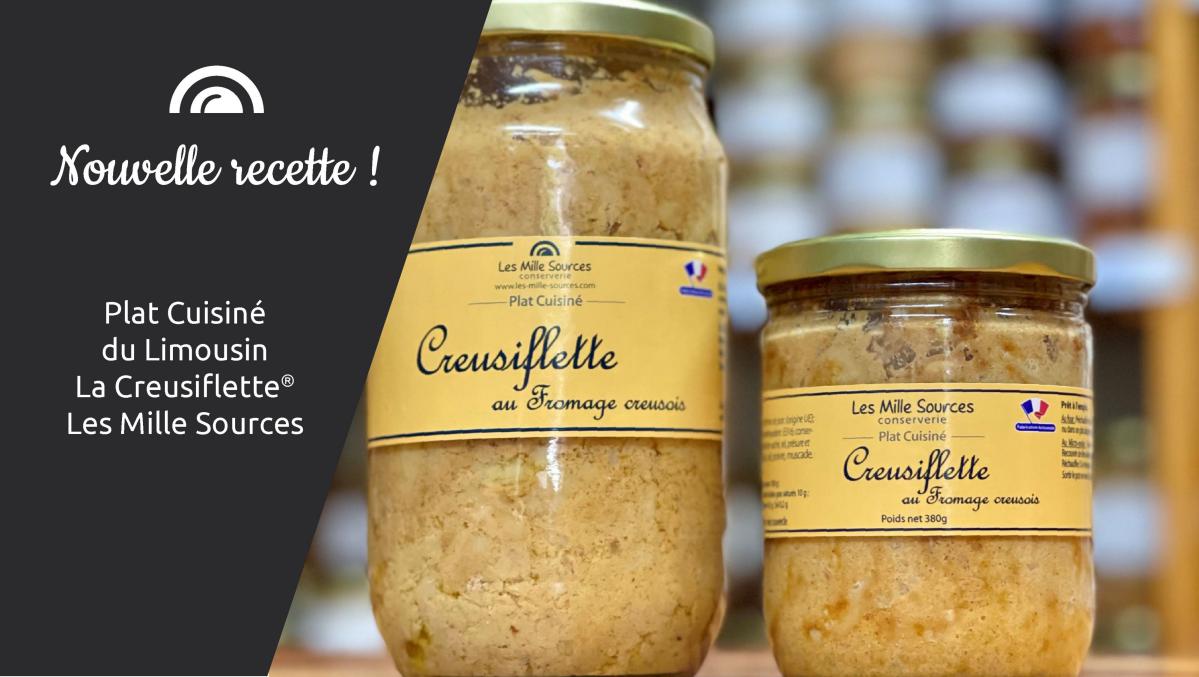 Plat Cuisiné du Limousin La Creusiflette® Les Mille Sources